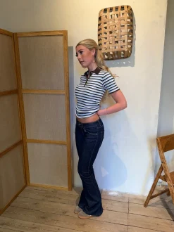 Senia bootcut jeans - Mørkeblå