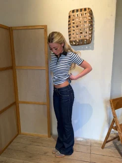 Senia bootcut jeans - Mørkeblå
