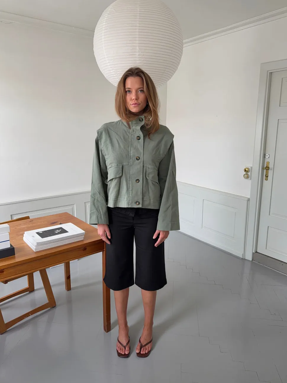 Seraphine jakke - Kaki