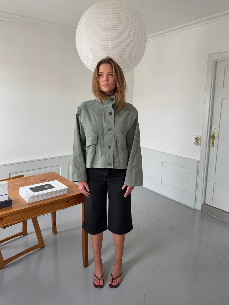 Seraphine jakke - Kaki