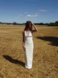 Sesia maxi blondekjole - Hvid