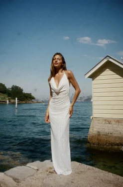 Sesia maxi blondekjole - Hvid
