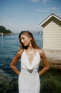 Sesia maxi blondekjole - Hvid