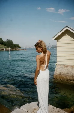 Sesia maxi blondekjole - Hvid