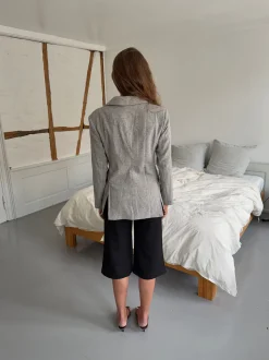 Sienna blazer i uld - Lysegrå
