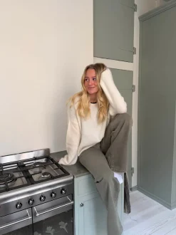 Sierra striktrøje - Off-white