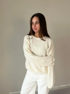Sierra striktrøje - Off-white