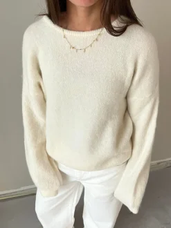 Sierra striktrøje - Off-white