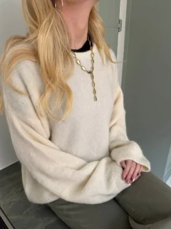 Sierra striktrøje - Off-white