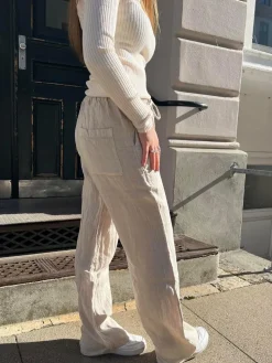 Signe hør bukser - beige
