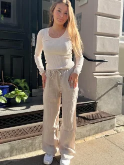 Signe hør bukser - beige
