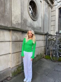Signe hør bukser - hvid