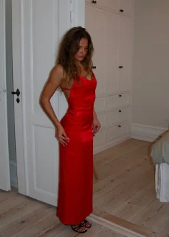 Sirena maxikjole - Rød