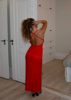 Sirena maxikjole - Rød