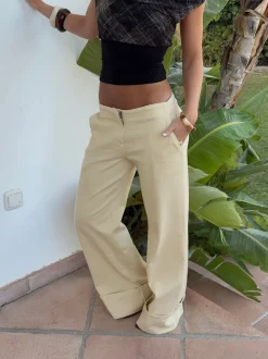 Siv jeans - Lys gul