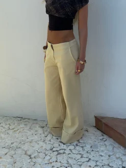 Siv jeans - Lys gul