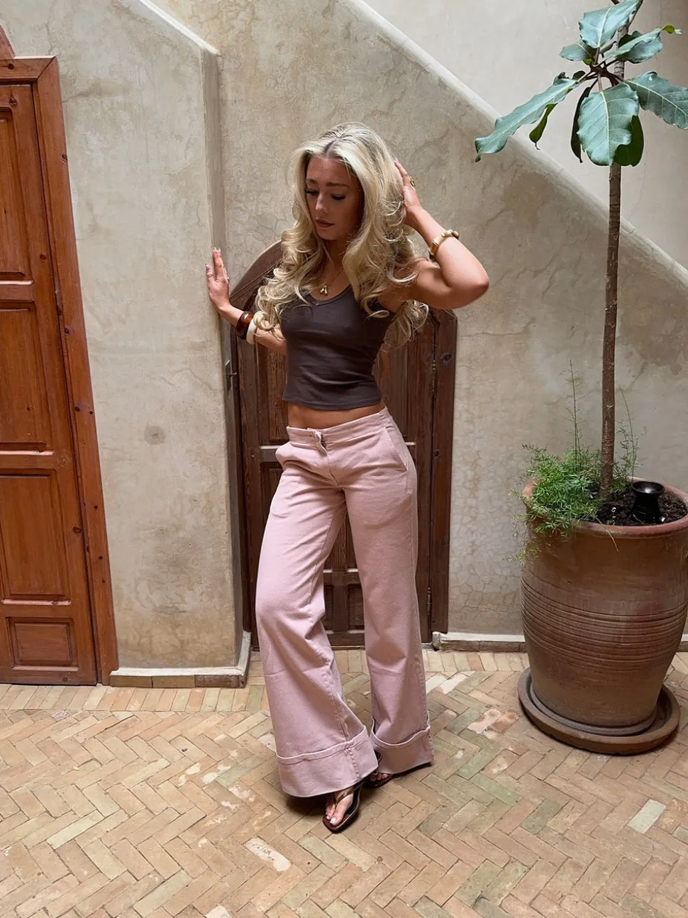 Siv jeans - Lyserød