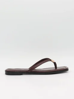 Sofija sandaler med gulddetalje - Brun/guld