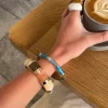 Sola armbånd med striber - Blå nuancer