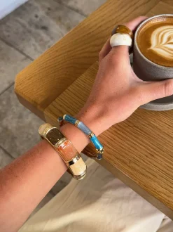 Sola armbånd med striber - Blå nuancer