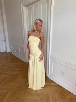 Solara kjole – Lys gul