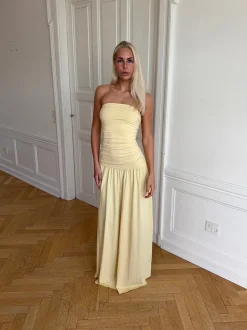 Solara kjole – Lys gul
