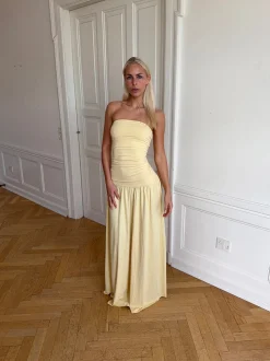 Solara kjole – Lys gul