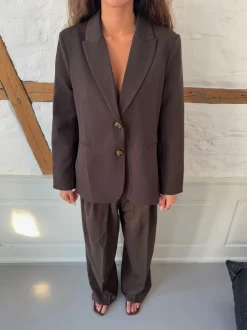 Sonija oversized blazer - Brun