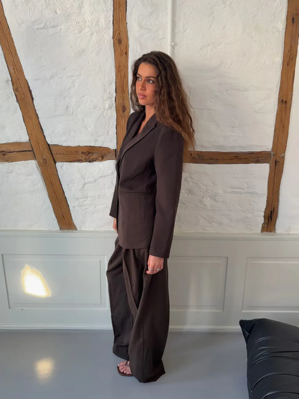 Sonija oversized blazer - Brun