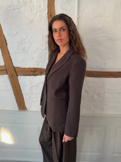 Sonija oversized blazer - Brun