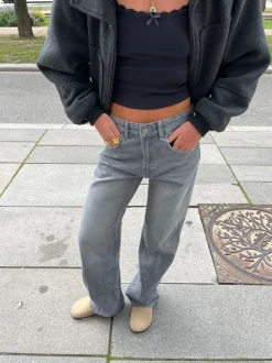Star jeans med kaki stjerner - Grå