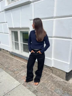 Star jeans med leopard stjerner - Sort