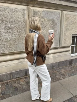 Suba tørklæde med striber - Sort/hvid