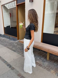 Sussa bukser med detaljer - Hvid