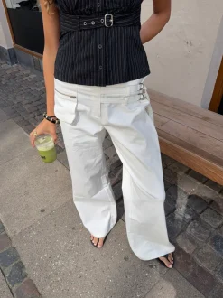 Sussa bukser med detaljer - Hvid