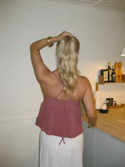 Sussie top - Støvet rosa