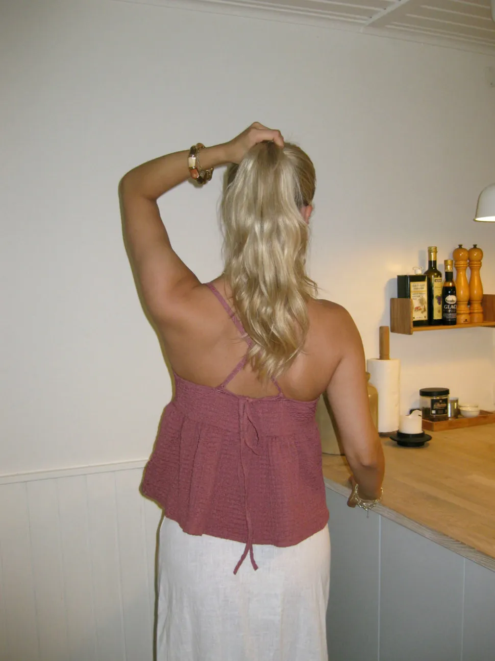 Sussie top - Støvet rosa