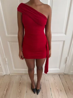 Tara minikjole - Rød
