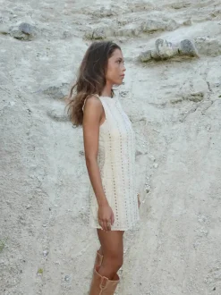 Tassy minikjole - Beige