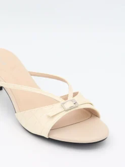 Teleo minihæle med spændedetalje - Beige