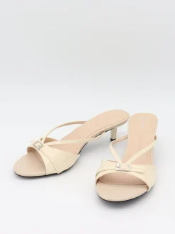Teleo minihæle med spændedetalje - Beige