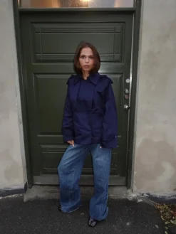 Tenny kort trenchcoat - Navy