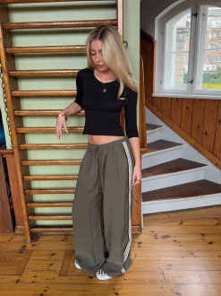 Tessy bluse med trekvartærmer - Sort