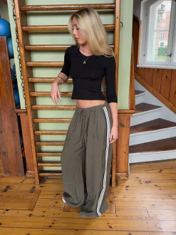 Tessy bluse med trekvartærmer - Sort