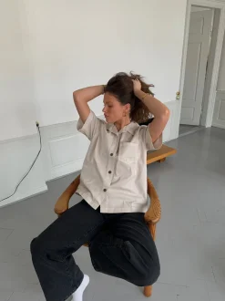 Trana kortærmet skjorte - Beige