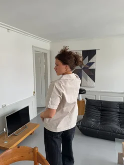 Trana kortærmet skjorte - Beige