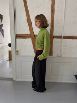 Trina suitbukser med spændedetalje - Sort