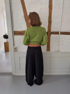 Trina suitbukser med spændedetalje - Sort