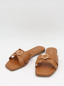 Tuja sandaler med spændedetalje - Brun