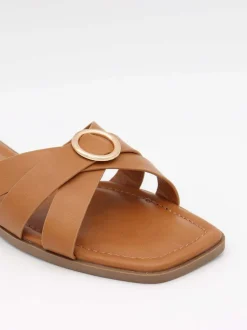 Tuja sandaler med spændedetalje - Brun